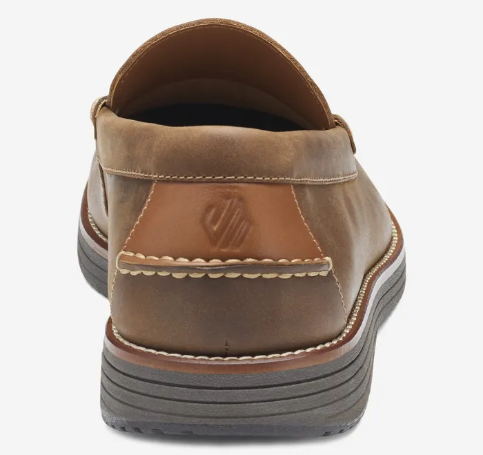 Shoes Upton Penny Loafer Brown Oiled Full Grain Johnston and Murphy Men