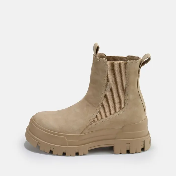 Shop Boots and AnkleBoots BUFFALO Aspha Chelsea MID Taupe