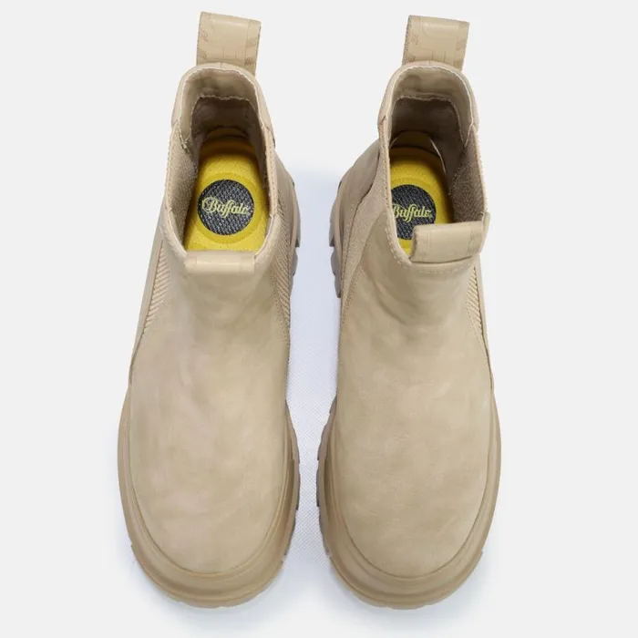 Shop Boots and AnkleBoots BUFFALO Aspha Chelsea MID Taupe