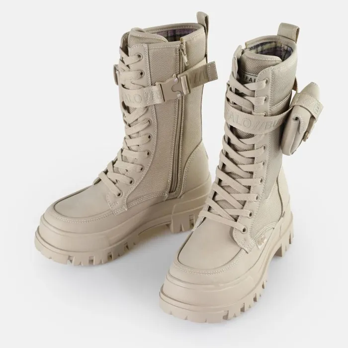 Shop Boots and AnkleBoots BUFFALO Aspha Com Hi Beige