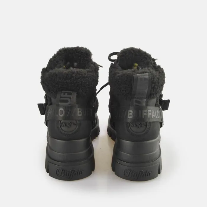 Shop Boots and AnkleBoots BUFFALO Aspha Com Mid Warm Black