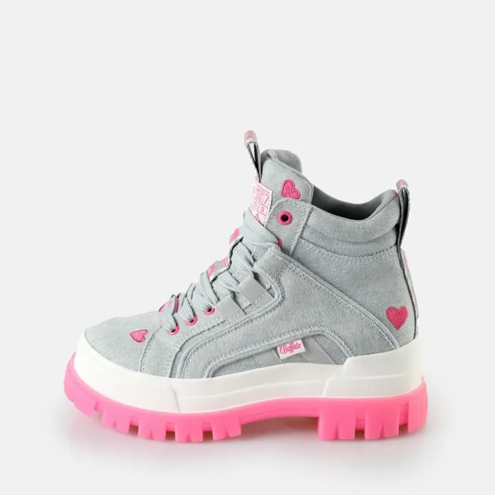 Shop Boots and AnkleBoots BUFFALO Aspha NC Mid Blaupink