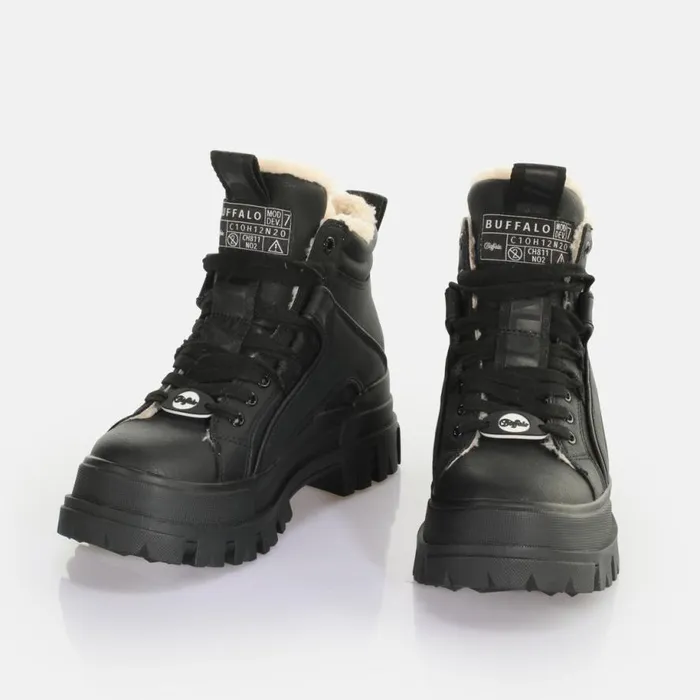 Shop Boots and AnkleBoots BUFFALO Aspha NC Mid Warm Black