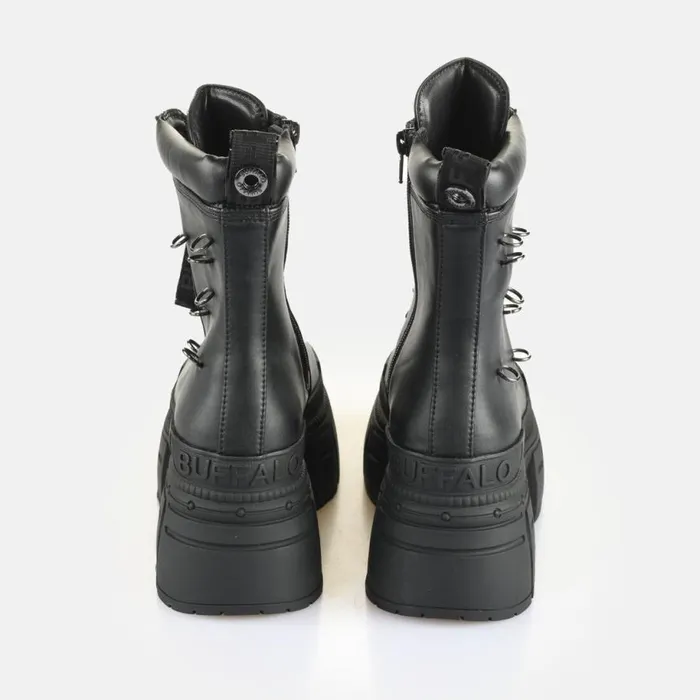Shop Boots and AnkleBoots BUFFALO Gospher Lace Up Bike Black