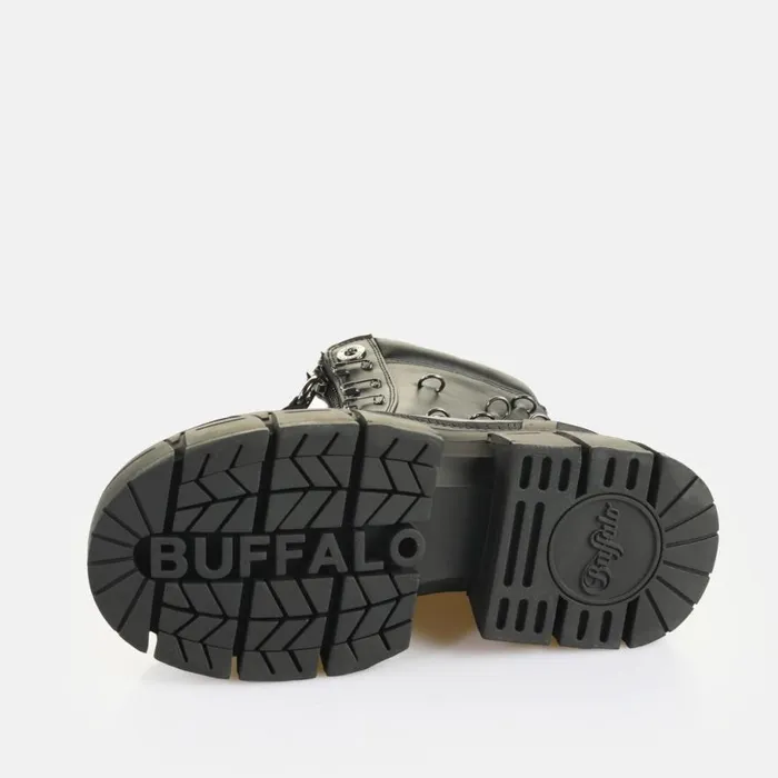Shop Boots and AnkleBoots BUFFALO Gospher Lace Up Bike Black