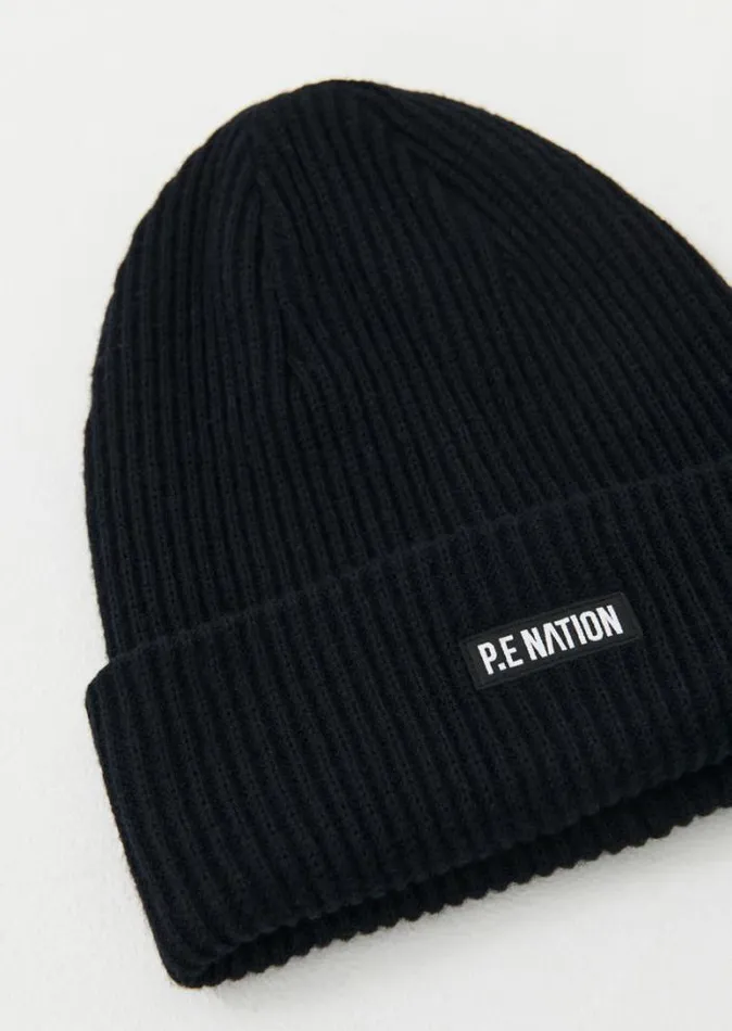 Shop COURTSIDE BEANIE IN BLACK PE Nation Headwear