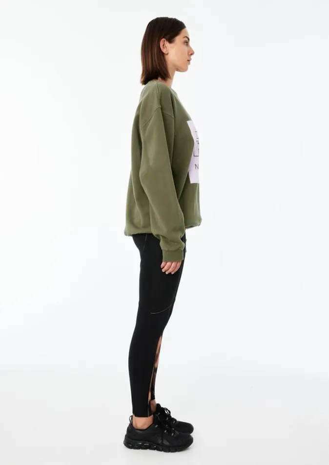 Shop CUT SHOT SWEAT IN KHAKI PE Nation Sweats