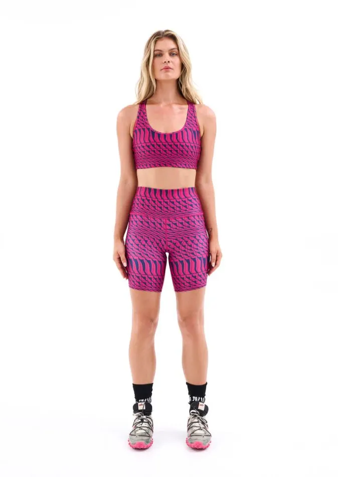 Shop EMPIRE BIKE SHORT IN GEOMETRIC PRINT PE Nation Shorts