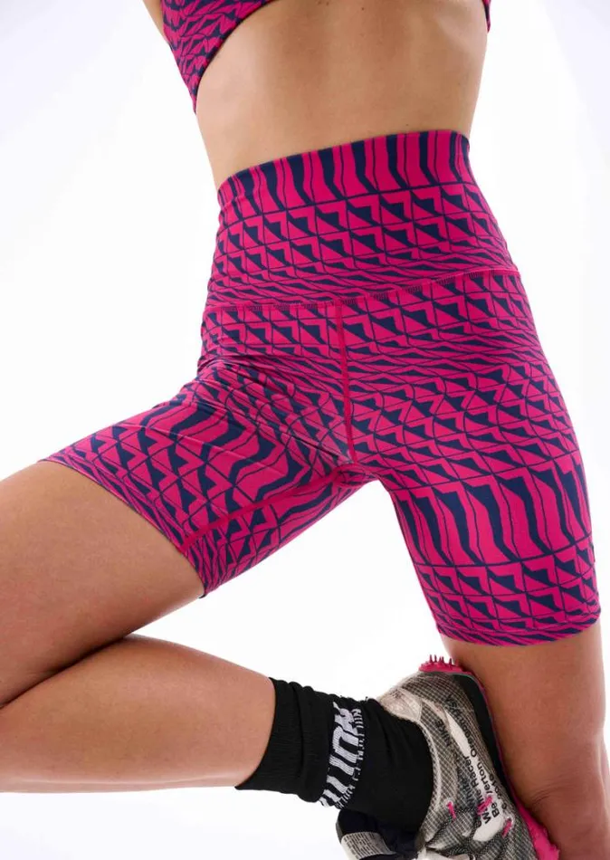 Shop EMPIRE BIKE SHORT IN GEOMETRIC PRINT PE Nation Shorts