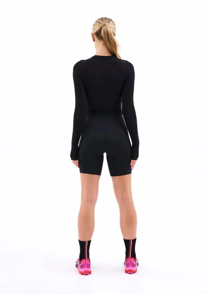 Shop FREE PLAY RIB TEE IN BLACK PE Nation Long Sleeve Tops