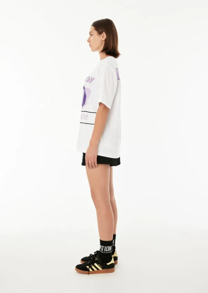 Shop IMPROVISE TEE IN OPTIC WHITE PE Nation Tees and Tanks