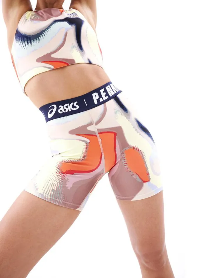 Shop KAIZEN BIKE SHORT IN ASICS PRINT PE Nation Shorts
