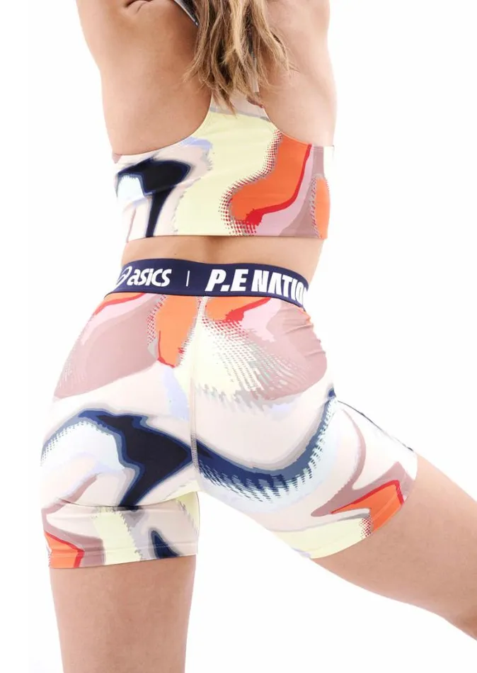 Shop KAIZEN BIKE SHORT IN ASICS PRINT PE Nation Shorts