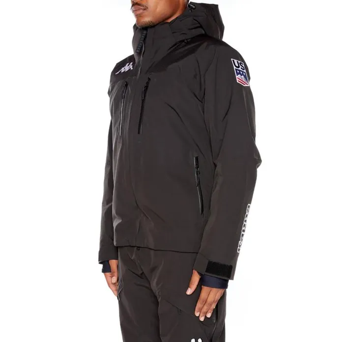 Shop Kappa Tops 6Cento 611P US Ski Jacket Black