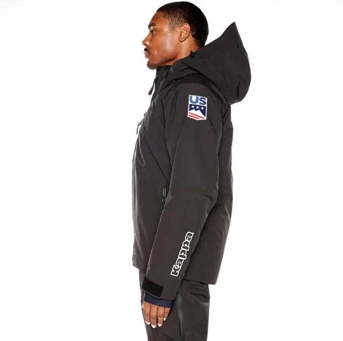 Shop Kappa Tops 6Cento 611P US Ski Jacket Black