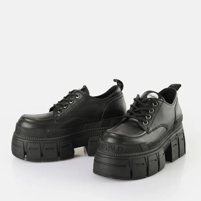 Shop Lace Up Shoes BUFFALO Gospher Lace Up CS BS Black