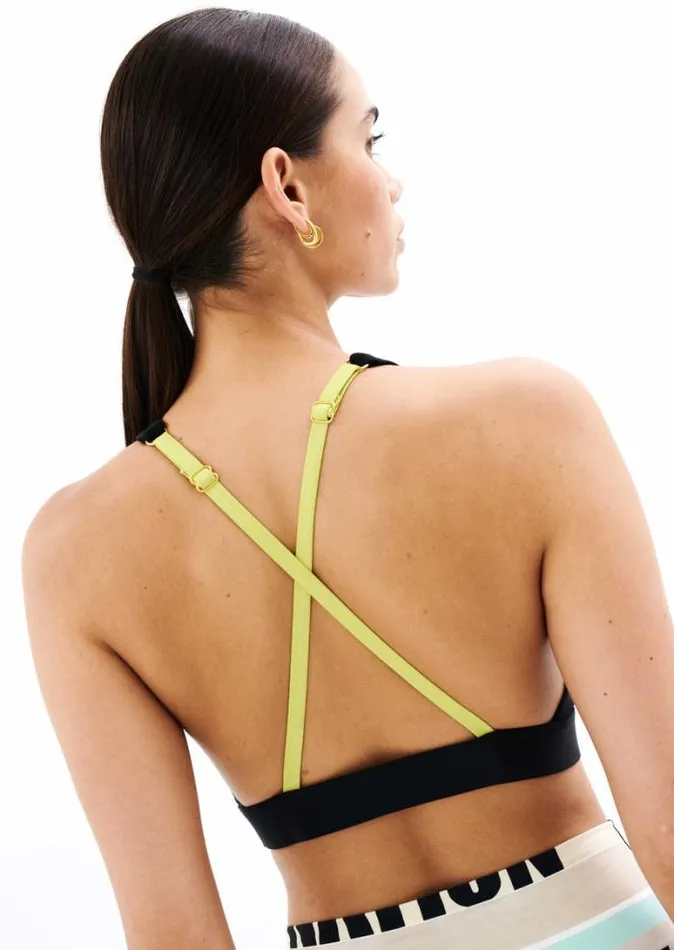 Shop LIDO BIKINI IN BLACK PE Nation Sports Bras and Crops