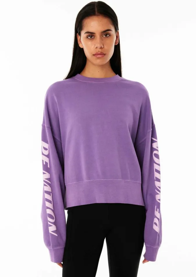 Shop POINTS LEAD RECALIBRATE SWEAT IN ROYAL LILAC PE Nation Sweats