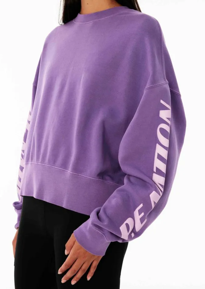 Shop POINTS LEAD RECALIBRATE SWEAT IN ROYAL LILAC PE Nation Sweats