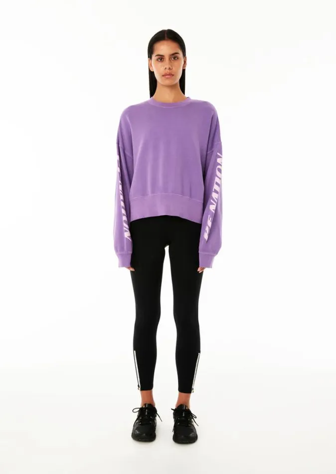 Shop POINTS LEAD RECALIBRATE SWEAT IN ROYAL LILAC PE Nation Sweats