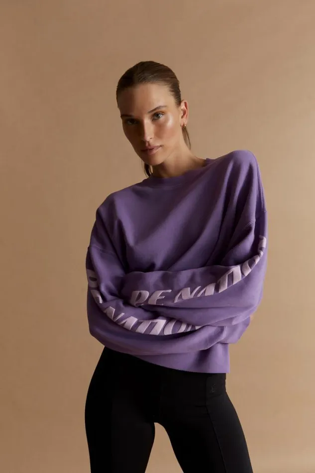 Shop POINTS LEAD RECALIBRATE SWEAT IN ROYAL LILAC PE Nation Sweats