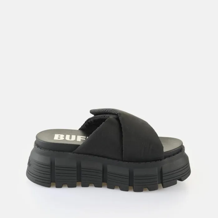 Shop Sandals and Slides BUFFALO Ava Velcross Black