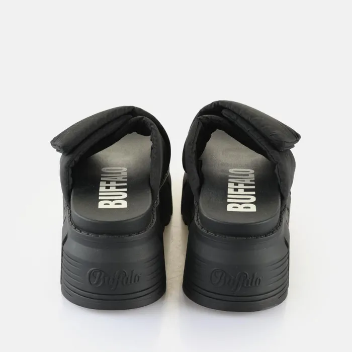Shop Sandals and Slides BUFFALO Ava Velcross Black