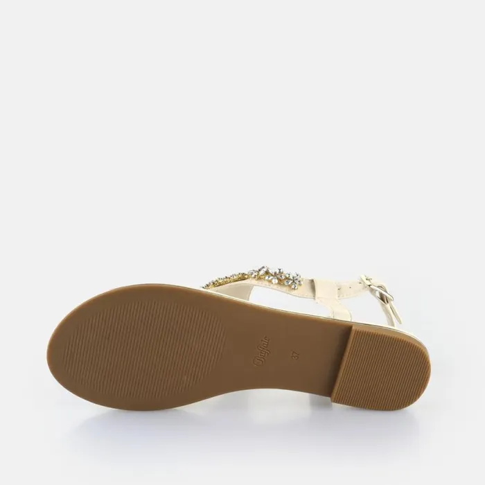 Shop Sandals and Slides BUFFALO Capri Flower Cream