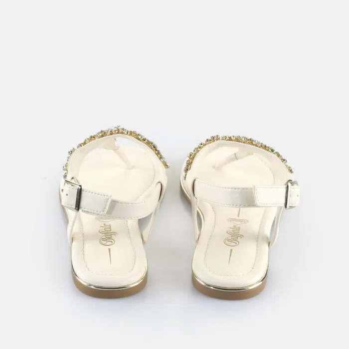 Shop Sandals and Slides BUFFALO Capri Flower Cream