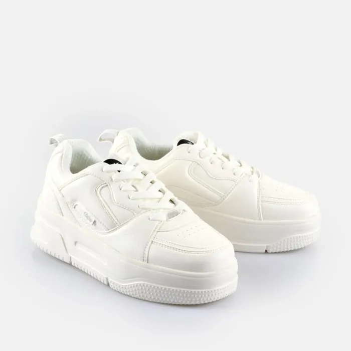 Shop Sneakers BUFFALO BFL JADE 8211 VEGAN NAPPANUBUCK 8211 WHITE White