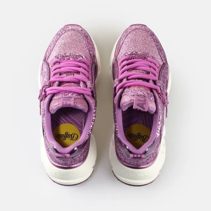Shop Sneakers BUFFALO Binary Glam Rosa Glitzer