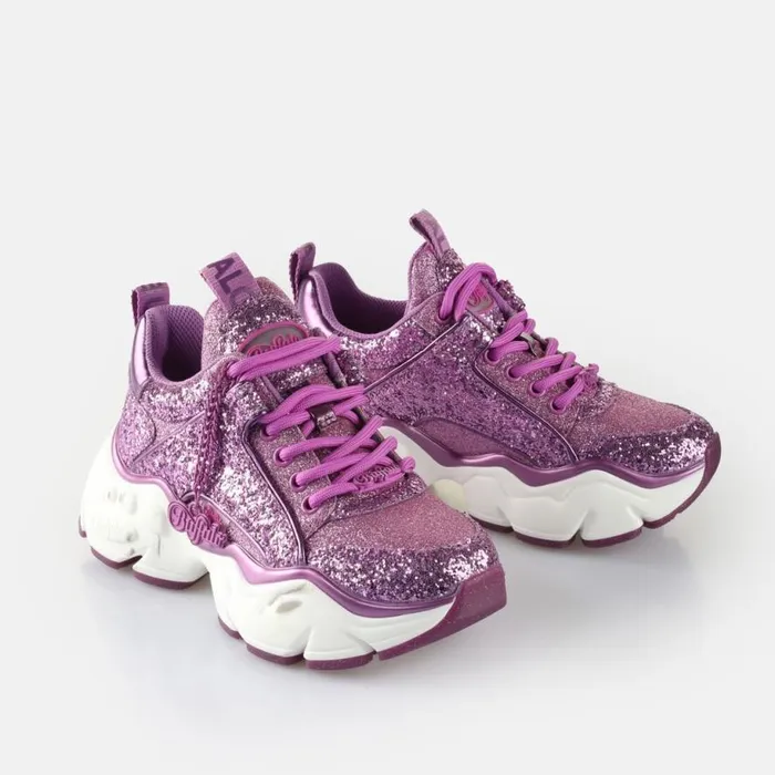 Shop Sneakers BUFFALO Binary Glam Rosa Glitzer