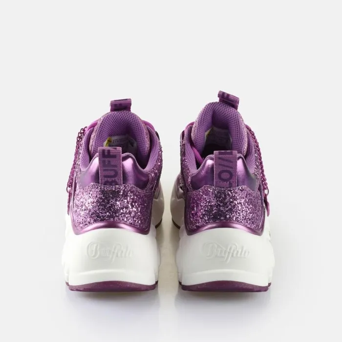 Shop Sneakers BUFFALO Binary Glam Rosa Glitzer