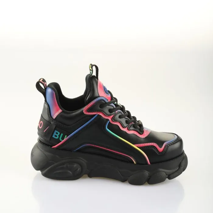 Shop Sneakers BUFFALO CLD Chai Rainbow Black