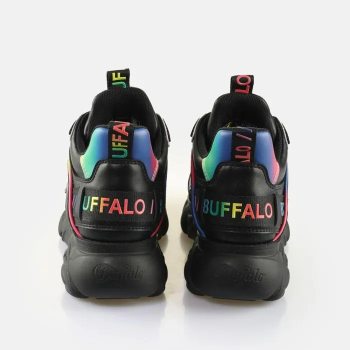Shop Sneakers BUFFALO CLD Chai Rainbow Black