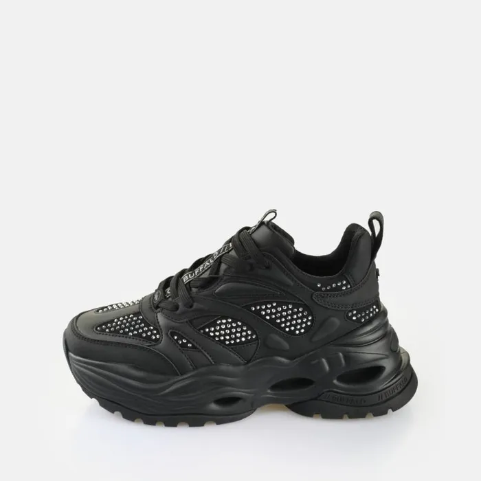 Shop Sneakers BUFFALO Triplet Glam Blacksilver