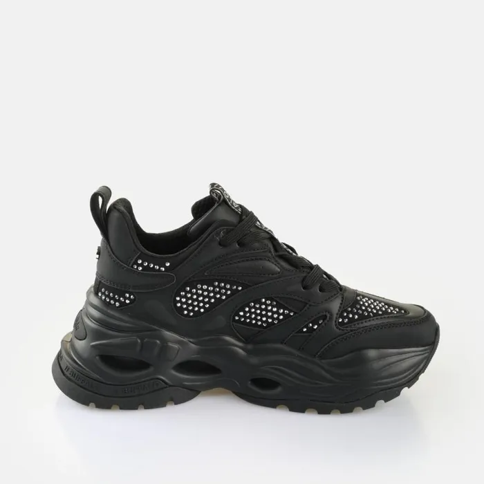 Shop Sneakers BUFFALO Triplet Glam Blacksilver