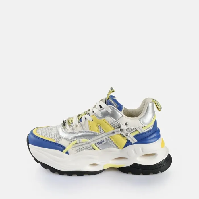 Shop Sneakers BUFFALO Triplet Hollow Blueyellowwhite