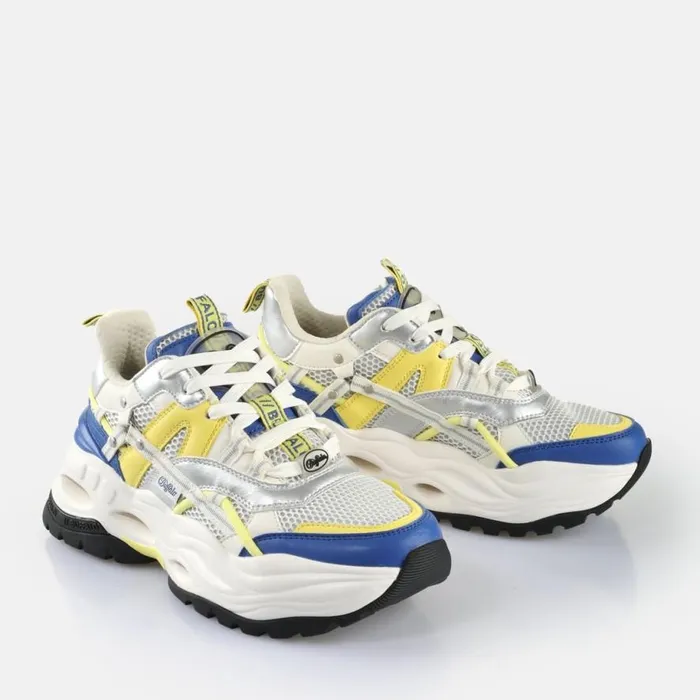 Shop Sneakers BUFFALO Triplet Hollow Blueyellowwhite