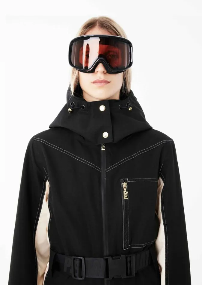 Shop SUMMIT SNOW BOILER SUIT IN BLACK PE Nation Dresses and Bodysuits