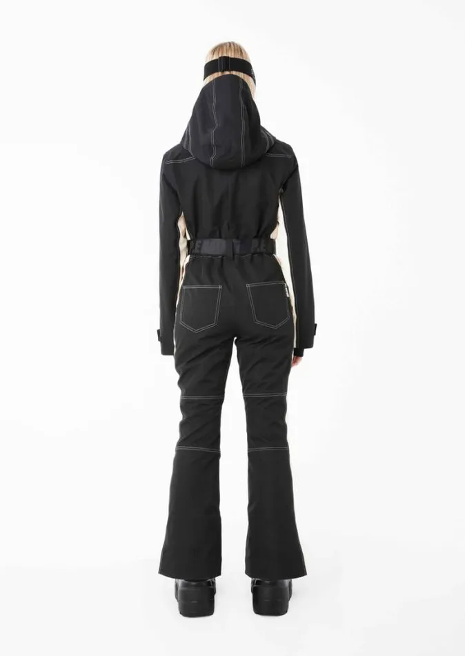 Shop SUMMIT SNOW BOILER SUIT IN BLACK PE Nation Dresses and Bodysuits