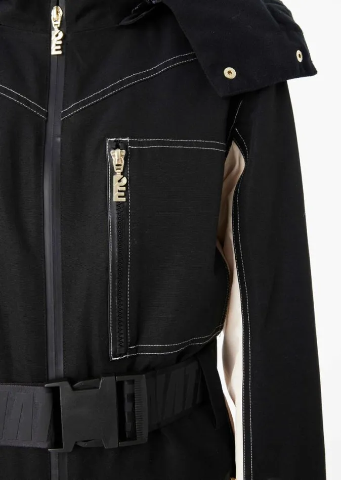 Shop SUMMIT SNOW BOILER SUIT IN BLACK PE Nation Dresses and Bodysuits