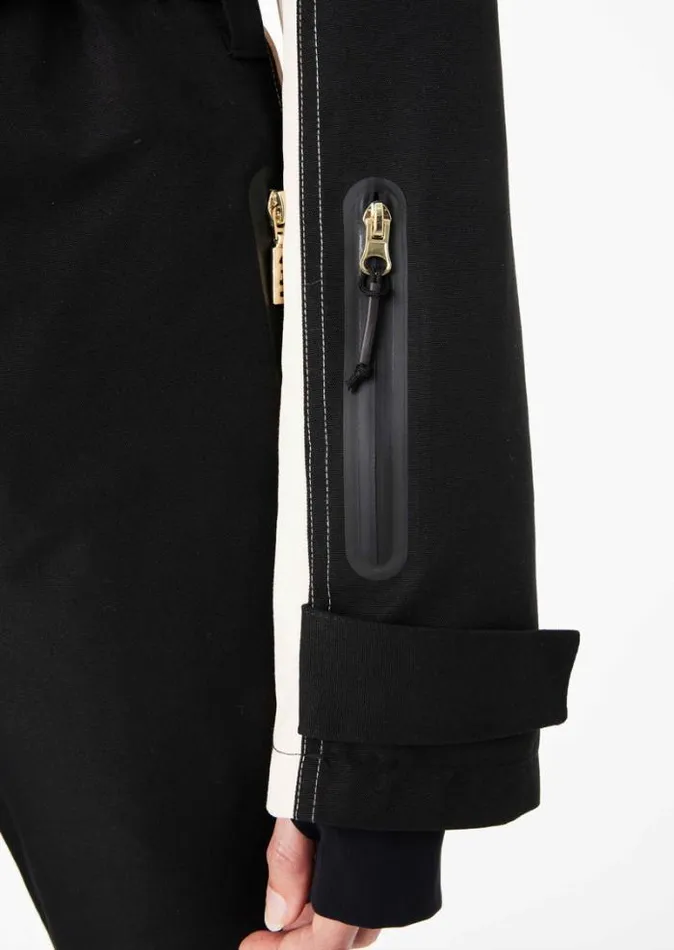Shop SUMMIT SNOW BOILER SUIT IN BLACK PE Nation Dresses and Bodysuits