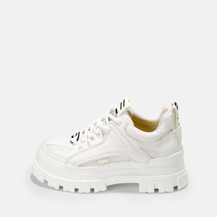 Shop Vegan Shoes BUFFALO Aspha HYB Men Lace Up Vegan White White