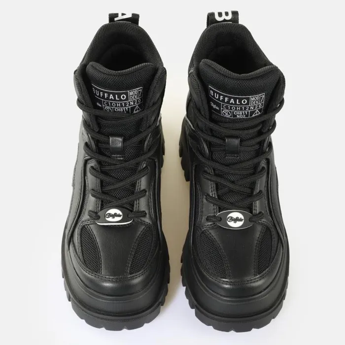 Shop Vegan Shoes BUFFALO Aspha Hyb Mid Black