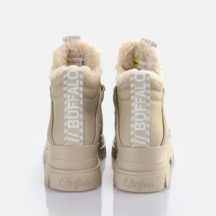 Shop Vegan Shoes BUFFALO Aspha NC Mid Warm Beige