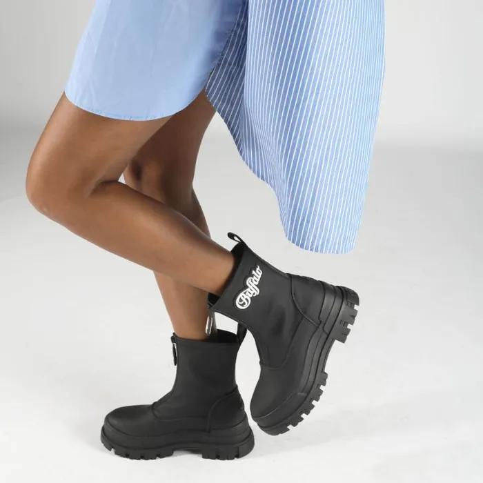 Shop Vegan Shoes BUFFALO Aspha Rain ZIP Black