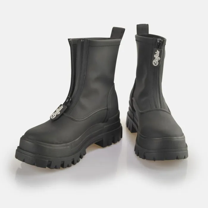 Shop Vegan Shoes BUFFALO Aspha Rain ZIP Black