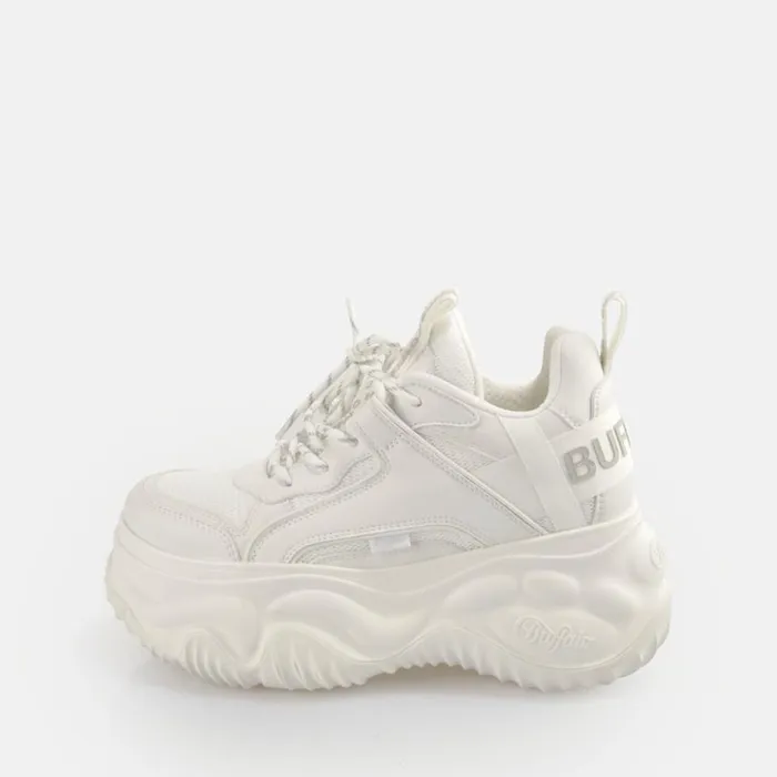 Shop Vegan Shoes BUFFALO Blader Matcha BS White
