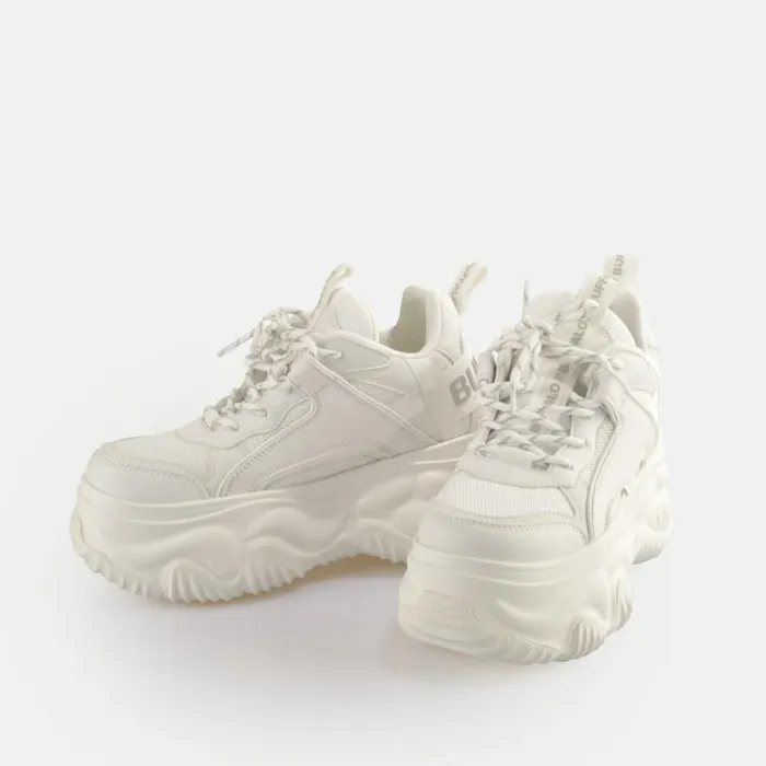 Shop Vegan Shoes BUFFALO Blader Matcha BS White